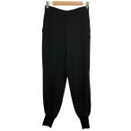  прекрасный товар STELLA McCARTNEY Stella McCartney задний gya The - легкий брюки-джоггеры 38 черный женский б/у одежда б/у 