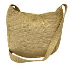 ショッピングヘレンカミンスキー 美品 HELEN KAMINSKI ヘレンカミンスキー ラフィア ショルダーバッグ ナチュラル レディース 古着 中古