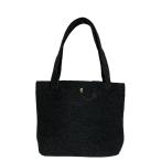 良品 HELEN KAMINSKI ヘレンカミンスキー ラフィア かごトートバッグ ブラック レディース 古着 中古