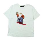 美品 MARC JACOBS マークジェイコブス ロバートクラム プリント コットン オーバーサイズ 半袖 Tシャツ トップス 丸首 S ミント メンズ レディース 古着 中古