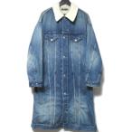  прекрасный товар MINEDENIM×JANTJE ONTEMBAAR мой n Denim ×yan che on тонн монтировка woshu обработка Denim боа пальто 2 индиго b люмен z б/у одежда б/у 