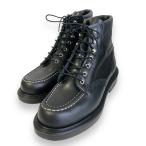 美品 RED WING レッドウィング 2023年モデル SUPERSOLE 6 MOC レザー レースアップ ショートブーツ 8133 25cm ブラック メンズ 古着 中古