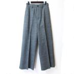 未使用 23AW MUSE de Deuxieme Classe ミューズ ドゥーズィエムクラス DISCO CRAPE スラックスパンツ サイズ38 グレー レディース 古着 中古