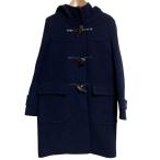 美品 MACPHEE マカフィー ウールメルトン ダッフルコート サイズ38 ネイビー レディース 古着 中古