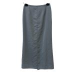 美品 22AW R'IAM-PLAGE リアムプラージュ シアーサテンタイトスカート 34 サックスブルー レディース 古着 中古