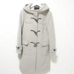美品 green label relaxing グリーンレーベルリラクシング ユナイテッドアローズ SC DFL LONG CT ロング ダッフルコート 38 グレー レディース 古着 中古