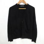 良品 DOLCE&GABBANA ドルチェ＆ガッバーナ ウール ニット カーディガン 48 ブラック メンズ 古着 中古
