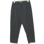  прекрасный товар 23AW pas de calais pas de calais ECO шерсть flano укороченные брюки легкий слаксы 8361 размер 34 черный женский б/у одежда б/у 