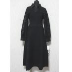 未使用 23AW Diagram ダイアグラム グレースコンチネンタル レースレイヤードニットワンピース ロングドレス 0323339157 36 ブラック レディース 古着 中古