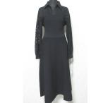 未使用 23AW Diagram ダイアグラム グレースコンチネンタル レースレイヤードニットワンピース ロングドレス 0323339157 36 ブラック レディース 古着 中古