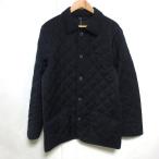 美品 クリーニング済み MACKINTOSH マッキントッシュロンドン WATSON キルティングコート 42 ネイビー メンズ 古着 中古