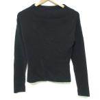 ショッピングロンハーマン 美品 24AW Ron Herman ロンハーマン カシミヤブレンド ハイネック クロップド ニット プルオーバー カットソー サイズS ブラック レディース 古着 中古