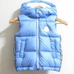 美品 MONCLER モンクレール LUOROUX フード取り外し 2way ダウンベスト サイズ3anni 100cm ライトブルー キッズ 古着 中古