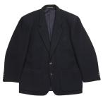 美品 80’S COMME des GARCONS HOMME コムデギャルソンオム ウールモッサ シングル テーラードジャケット M ネイビー メンズ 古着 中古