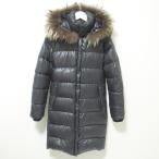 美品 DUVETICA デュベティカ DENEB フード2WAY ダウンコート 38 ブラック レディース 古着 中古