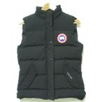 美品 CANADA GOOSE カナダグース フリースタイルダウンベスト 2832L サイズS ブラック レディース 古着 中古