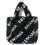 美品 BALENCIAGA バレンシアガ エブリディ ファートートバッグ ハンドバッグ 581762 ブラック レディース 古着 中古