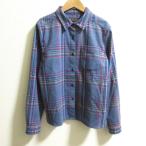 良品 PENDLETON ペンドルトン ウール 長袖 ネルシャツ サイズM グレー レディース 古着 中古