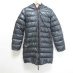 美品 DUVETICA デュベティカ ACE ナイロン フーデッド ダウンコート サイズ40 グレー レディース 古着 中古