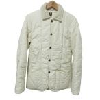 ショッピングラベンハム 美品 Lavenham ラベンハム ビッグキルト パデッドジャケット M オフホワイト レディース 古着 中古