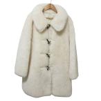 美品 23AW GRACE CLASS グレースクラス ウールボアショートコート 36 キナリ レディース 古着 中古