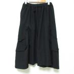 ショッピングバルーン 美品 COMME des GARCONS COMME des GARCONS コムデギャルソン コムコム AD2021 ポリ縮絨バルーンスカート RI-S017 サイズS ブラック レディース 古着 中古