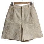  не использовался 25AW GRACE CONTINENTAL Grace Continental leaf Jaguar do шорты 0125316122 размер 38 бежевый женский б/у одежда б/у 