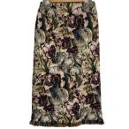 美品 24AW GRACE CONTINENTAL グレースコンチネンタル ゴブランジャガード タイトスカート 0124421084 sサイズ38 ベージュ レディース 古着 中古