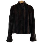  прекрасный товар PAULE KA paul (pole) ka мех кролика пальто жакет мех размер 38 Brown женский б/у одежда б/у 