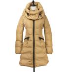 良品 MONCLER モンクレール CYROSELLE シロセス ボリュームカラー ダウンコート サイズ0 ベージュ レディース 古着 中古