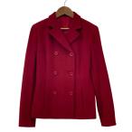  прекрасный товар ANAYI Anayi шерсть двойной breast котороткое пальто 38 красный женский б/у одежда б/у 