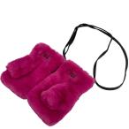  как новый UGG UGG искусственный мех перчатка половина палец перчатка Pink Lady -s б/у одежда б/у 