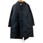  прекрасный товар AD2020 noir kei ninomiyanowa-ru Kei ni блохи ya стеганое полотно длинный Mod's Coat 3F-C007 размер S черный женский б/у одежда б/у 
