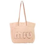 MIU MIU ミュウミュウ シープファー ムートン トートバッグ ピンク  レディース 古着 中古