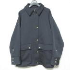  прекрасный товар 24AW VERMEIL par ienaverumeiyupa- Iena обратная сторона ворсистый ZIP блузон милитари жакет пальто 24020938320030 темно-синий женский б/у одежда б/у 