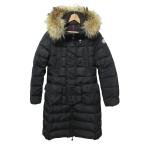良品 MONCLER モンクレール GENEVRIER フーデッド ダウンコート サイズ0 ブラック  レディース 古着 中古