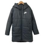 NIKE ナイキ 中綿 ベンチコート ロングコート サイズM ブラック レディース 古着 中古