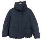 美品 UNIQLO +J ユニクロ ジルサンダー ハイブリッドダウンジャケット 211-432604 M ネイビー レディース 古着 中古