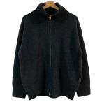 未使用 24AW 23区 ウールカシミヤ スタンドネック ニット KRWWCW0553 大きいサイズ44 ダークグレー レディース 古着 中古