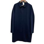  прекрасный товар JIL SANDER Jil Sander пальто с отложным воротником размер 34 темно-синий женский б/у одежда б/у 