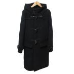  прекрасный товар HYKE высокий k шерсть полупальто "даффл коут" 162-17031 2 черный женский б/у одежда б/у 