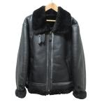  хорошая вещь WESTOP type B-3 кожаный жакет мутоновое пальто fly жакет M черный мужской б/у одежда б/у 