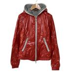 美品 DUVETICA デュベティカ ダウンパーカー ナイロンジャケット 42 レッド メンズ 古着 中古