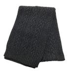 良品 POLO RALPH LAUREN ポロラルフローレン ウールカシミヤ ケーブルニットマフラー アームウォーマー ブラック レディース 古着 中古