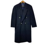 GIANNI VERSACE Gianni Versace кашемир шерсть mete.-sa кнопка длинный Пальто Честерфилд размер 46 черный мужской б/у одежда б/у 