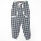  прекрасный товар ohta oo tacheck pants шерсть проверка легкий брюки pt-51C размер M1 серый мужской б/у одежда б/у 