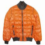 良品 DUVETICA デュベティカ Greco グレコ ダウン ジャケット ブルゾン アウター コート ナイロン 48 オレンジ 茶 ブラウン メンズ 古着 中古