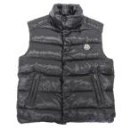 美品 MONCLER モンクレール TIB ナイロン ダウンベスト サイズ1 ブラック メンズ 古着 中古