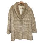  хорошая вещь No-brand норка меховое пальто мех бежевый женский б/у одежда б/у 