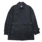  хорошая вещь J.PRESS J Press bell tedo с хлопком подкладка длинный пальто с отложным воротником жакет внешний L чёрный черный мужской б/у одежда б/у 